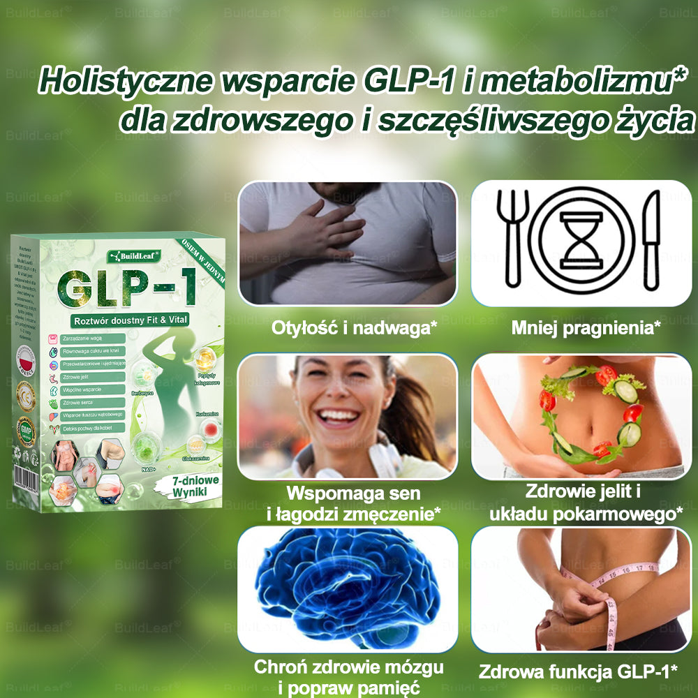 PL Oficjalny Sklep🥇 | BuildLeaf® GLP-1 8-in-1 Fit & Vital Soluzione Orale (Tylko raz dziennie, widoczne efekty już w 7 dni) ✅ Na otyłość, zdrowie sercowo-naczyniowe, cukrzycę, bezdech senny, zdrowie jelit, problemy stawowe i inne